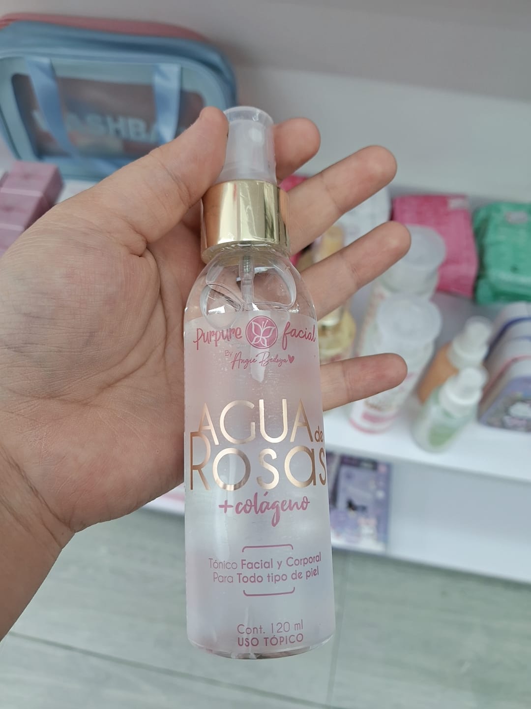 Tonico Facial Rosas + Colageno Purpure Mini